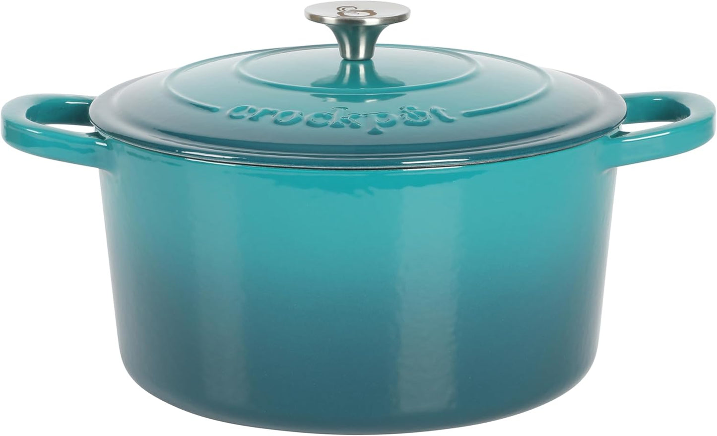 3 Quart Enameled Cast Iron Dutch Oven – Aqua - Curated Catalog J4