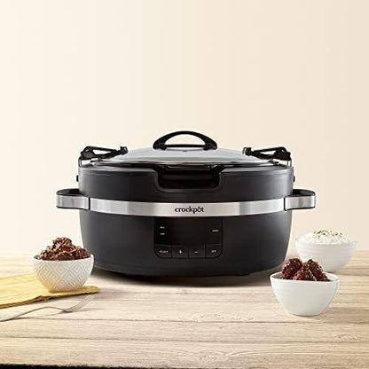 Thermoshield 6 Quart Slow Cooker with Carry Handles - Curated Catalog Y1