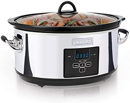 7 Quart Programmable Slow Cooker – Polished Platinum - Curated Catalog J0