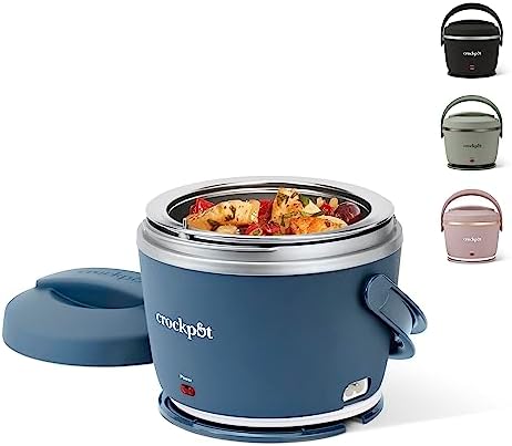 Electric Lunch Box Food Warmer 20oz – Faded Blue - Curated Catalog E8