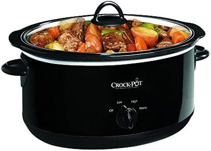 8 Quart Manual Slow Cooker – Black - Curated Catalog T0