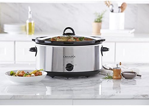 7 Quart Oval Manual Slow Cooker – Stainless Steel - Curated Catalog W2