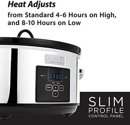 7 Quart Programmable Slow Cooker – Polished Platinum - Curated Catalog J0