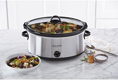 7 Quart Oval Manual Slow Cooker – Stainless Steel - Curated Catalog W2