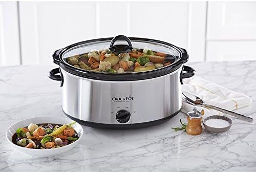7 Quart Oval Manual Slow Cooker – Stainless Steel - Curated Catalog W2