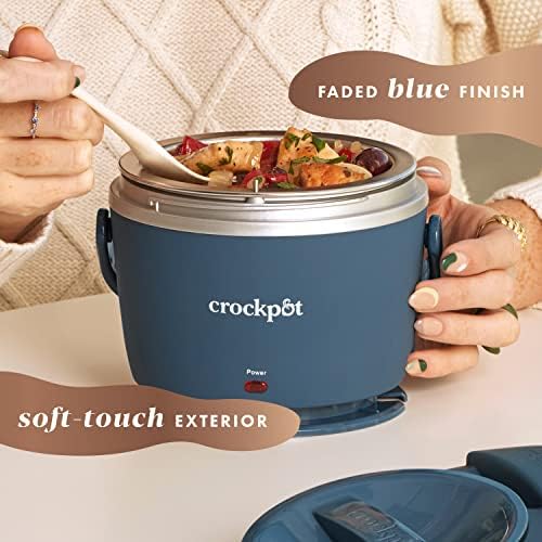 Electric Lunch Box Food Warmer 20oz – Faded Blue - Curated Catalog E8