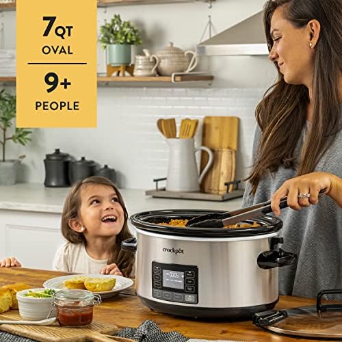 7 Quart Portable Programmable Slow Cooker with Timer - Curated Catalog G7
