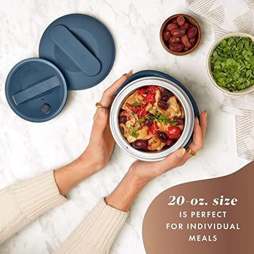 Electric Lunch Box Food Warmer 20oz – Faded Blue - Curated Catalog E8