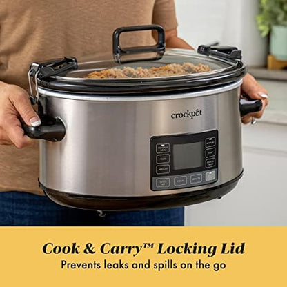 7 Quart Portable Programmable Slow Cooker with Timer - Curated Catalog G7
