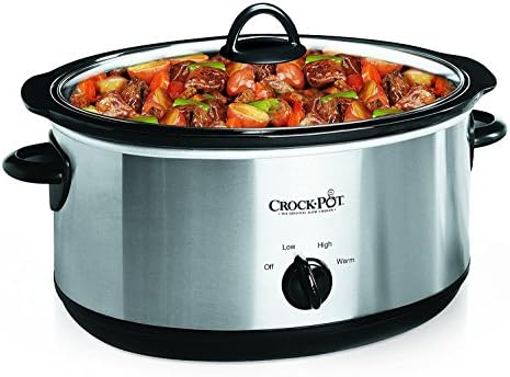 7 Quart Oval Manual Slow Cooker – Stainless Steel - Curated Catalog W2