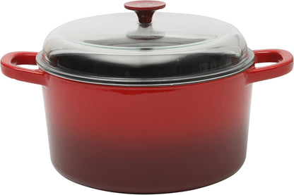 3 Quart Enameled Cast Iron Dutch Oven – Aqua - Curated Catalog P5
