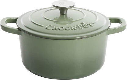 3 Quart Enameled Cast Iron Dutch Oven – Aqua - Curated Catalog J4