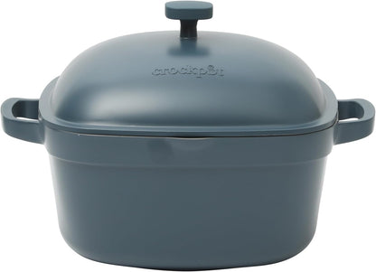 3 Quart Enameled Cast Iron Dutch Oven – Aqua - Curated Catalog J4